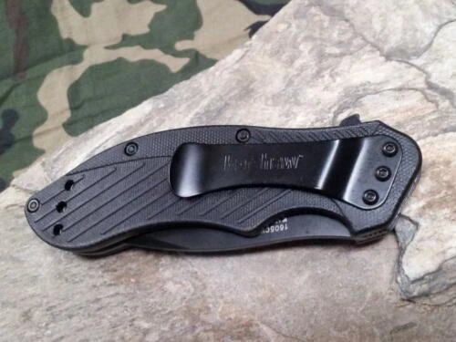 Kershaw Clash Folding Knife A/O Folder Combo Edge Black By: Ken Onion - 1605CKTST - Image 3