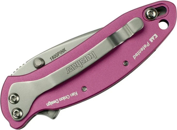 Kershaw Chive Framelock A/O Assisted Pink Folding Knife 1600p - Image 3