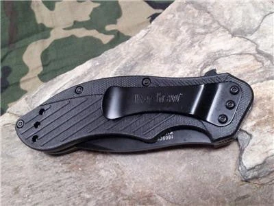 Kershaw Clash Folding Knife A/O Folder Combo Edge Black By: Ken Onion - 1605CKTST - Image 8