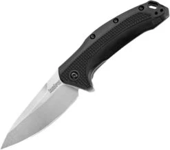 Kershaw Link Linerlock A/O Drop Pt Blade Black Folding Knife W/ Flipper EDC 1776