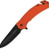 Kershaw Barricade Emergency Rescue Pocket Knife With Seatbelt Cutter Orange 8650