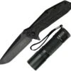 Kershaw Brawler Linerlock A/O Knife & CREE LED Flashlight Pack 1990KITX