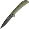 Kershaw AM-3 Framelock A/O Black Blade Green G10 Handle Folding Knife 2335GRNBLK