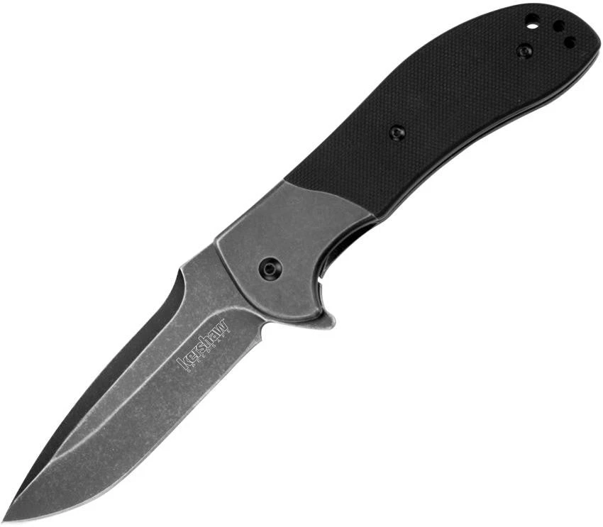 Kershaw Scrambler Blackwash Assisted Open Folding Knife With SpeedSafe - 3890bwx