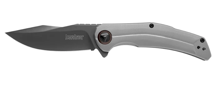 Kershaw Believer Assisted Frame Lock Knife Stainless Handle Plain Gray PVD Coated Blade 2070