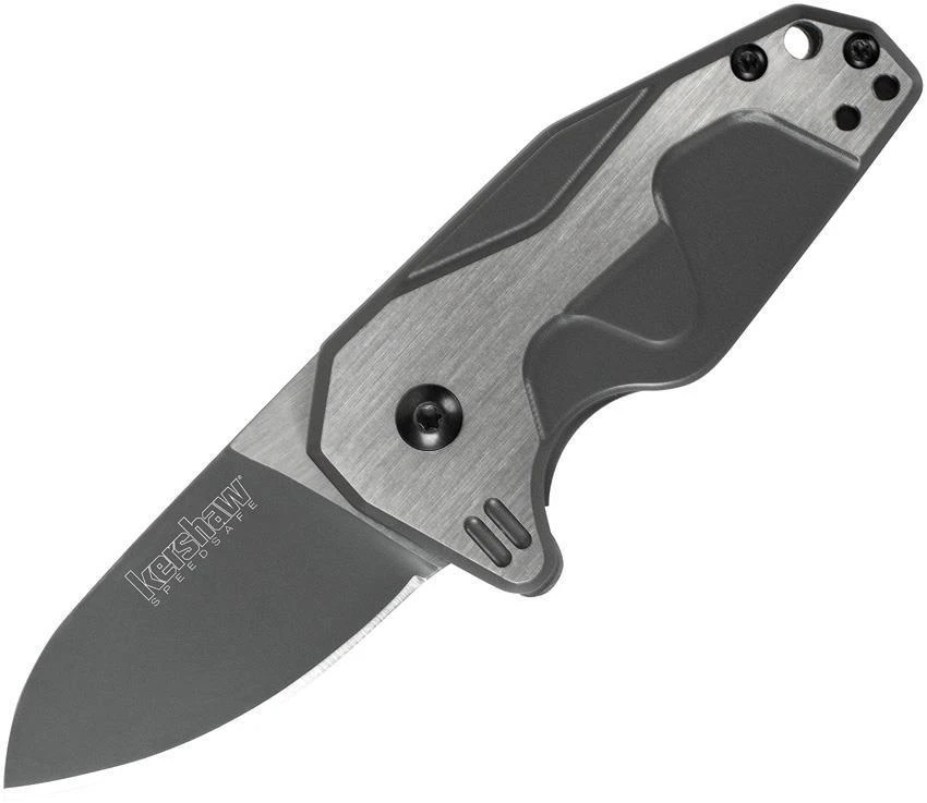 Kershaw Hops Framelock A/O Blade Gray Brushed Steel Handle Folding Knife 5515