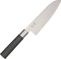 Kershaw Fixed Blade Kitchen Japanese Wasabi Black Series Santoku Knife - 6716S