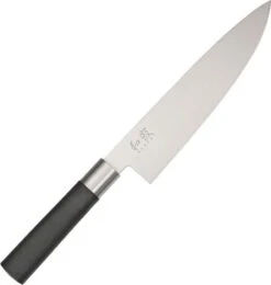 Kershaw 8" Fixed Blade Kitchen Japanese Wasabi Black Series Chefs Knife - 6720C
