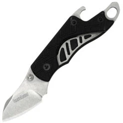 Kershaw Cinder Knife Black GFN Handle Plain Stonewash Blade 1025