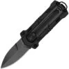Kershaw Kapsule Sliding Button Lock Folding Knife Black GFN Handle 8Cr13MoV Plain Edge Blackwash Finish 1190BW