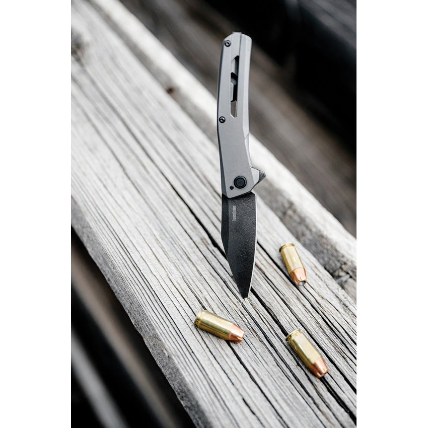 Kershaw Flyby Framelock A/O Gray Stainless Folding D2 Steel Pocket Knife 1404 - Image 3