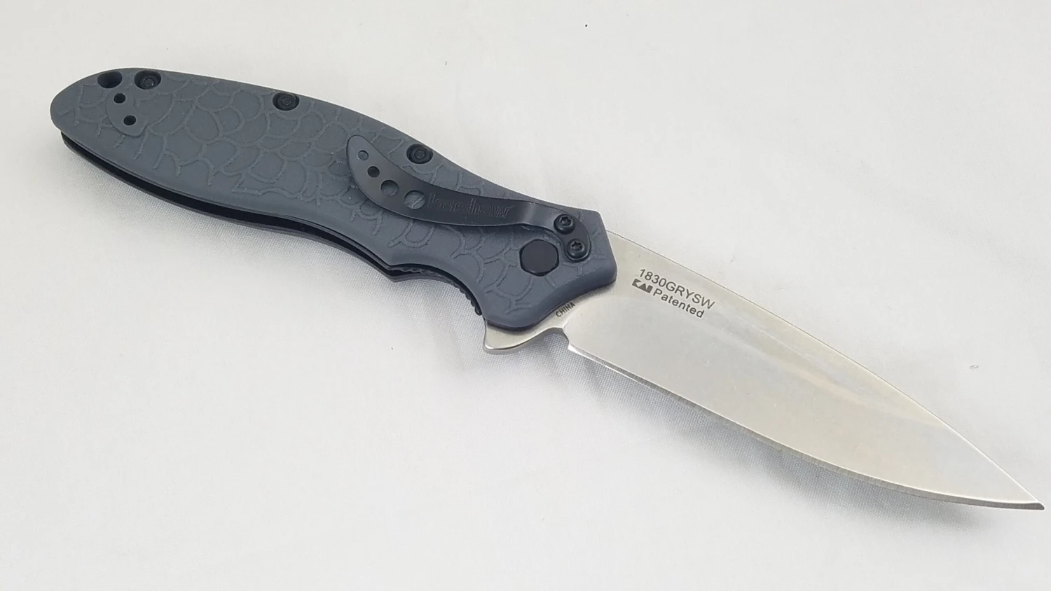 Kershaw Oso Sweet Linerlock A/O Gray SpeedSafe Folding Knife 1830GRYSW - Image 3