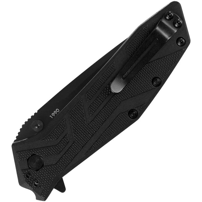 Kershaw Brawler Pocket Knife Linerlock A/O Black GRN Folding 8Cr13 Blade 1990X - Image 2