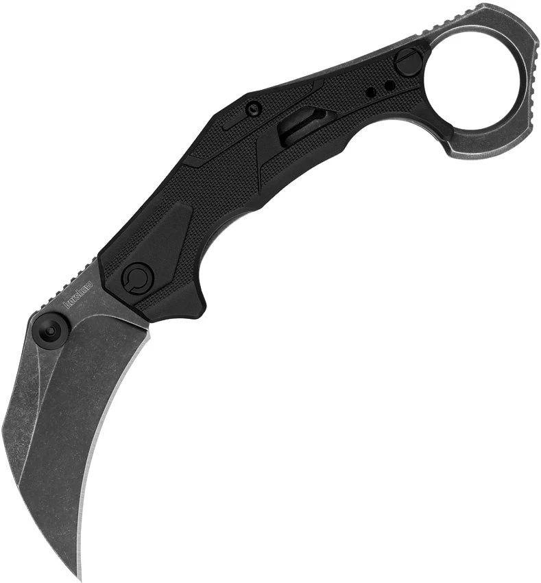 Kershaw Outlier Pocket Knife Linerlock A/O Black Folding 8Cr13MoV Karambit 2064