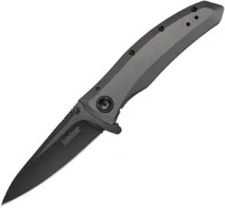Kershaw Grid Framelock A/O Blade Gray Titanium Coated Handle Folding Knife 2200