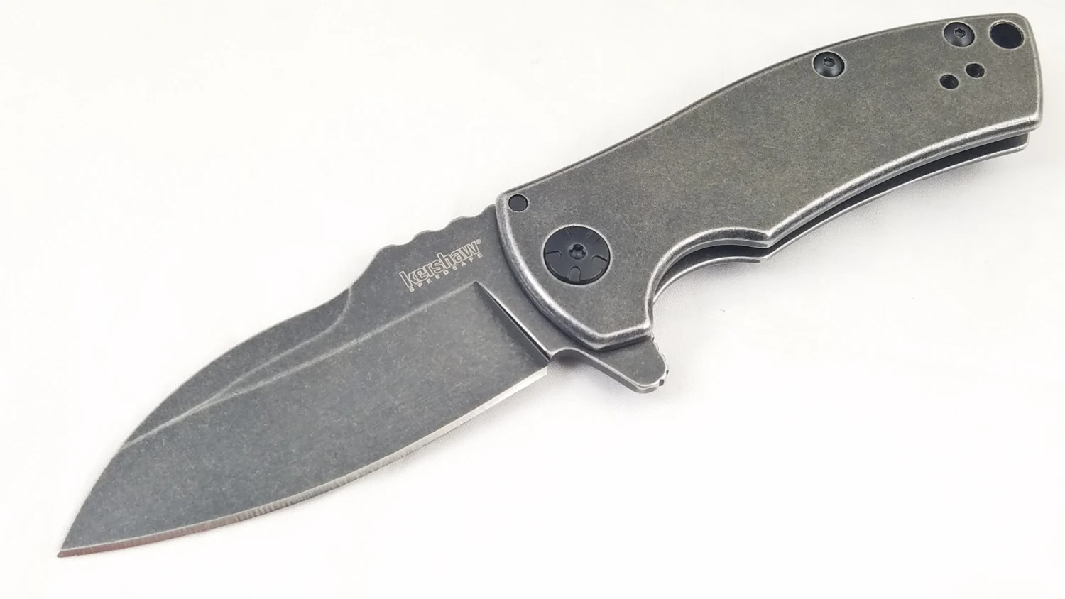 Kershaw Spline Framelock Straight A/O 8Cr13MoV Folding Pocket Knife 3450BWX - Image 2