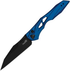 Kershaw Automatic Launch 13 Knife Button Lock Blue Aluminum CPM-154 Blade 7650BLU