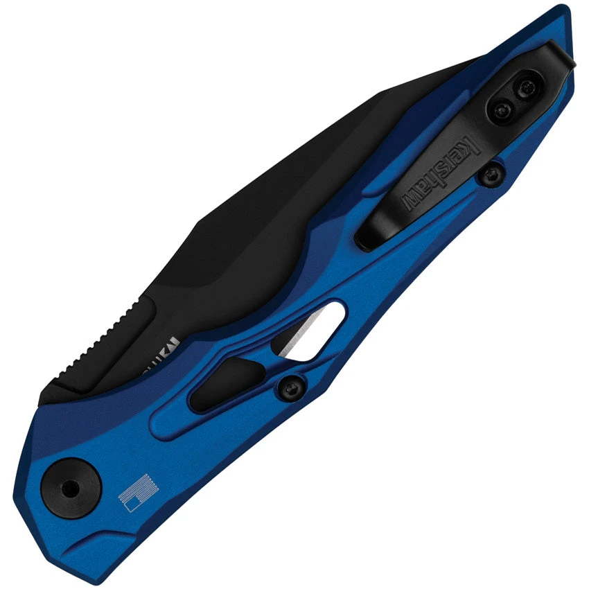 Kershaw Automatic Launch 13 Knife Button Lock Blue Aluminum CPM-154 Blade 7650BLU - Image 2