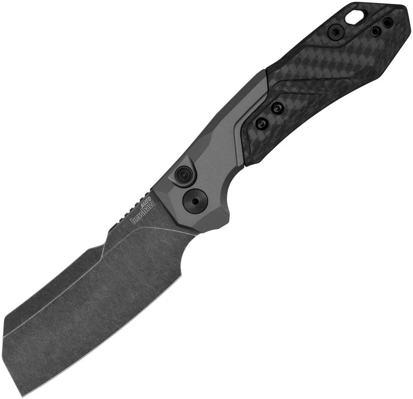 Kershaw Automatic Launch 14 Knife Button Lock Gray Aluminum & Carbon Fiber CPM-154 Blade 7850