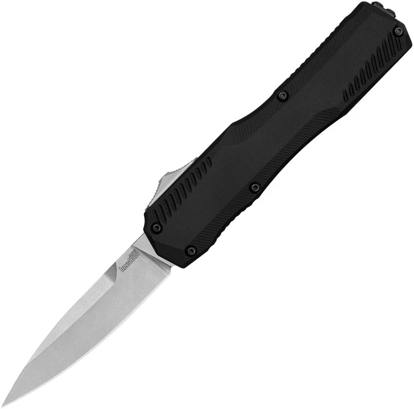 Kershaw Automatic Livewire Knife OTF Black Aluminum CPM-MagnaCut Blade 9000