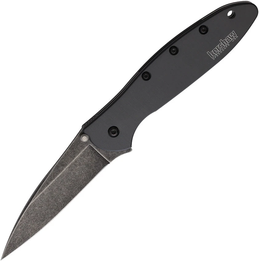 Kershaw Leek Linerlock A/O Factory Second Dark Gray Folding Pocket Knife X1660GRYBWB