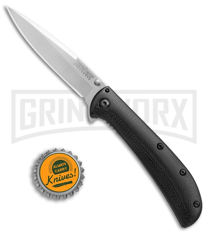 Kershaw Al Mar AM-3 Black G-10 Assisted Opening Knife - Satin Plain - Image 4