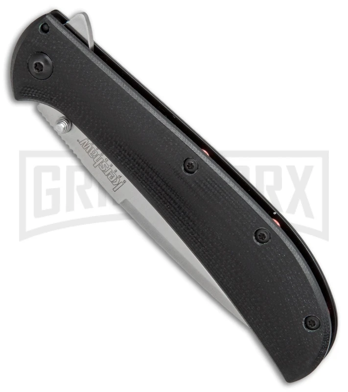 Kershaw Al Mar AM-4 Black G-10 Assisted Opening Knife - Satin Plain 2330 - Image 2