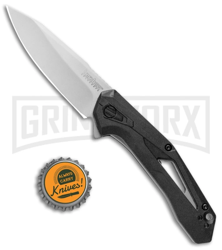 Kershaw Airlock Assisted Opening Knife Black FRN - 3" Bead Blast - Image 4