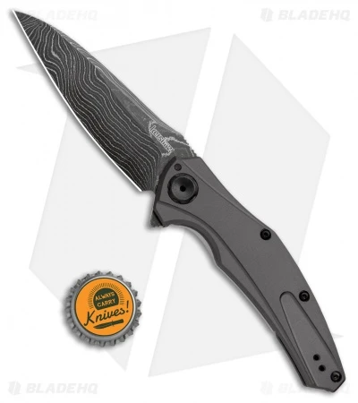Kershaw Bareknuckle Sub Frame Lock Knife Gray Al (3.5" Damascus) 7777DAM - Image 4