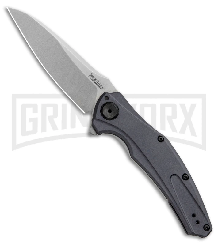 Kershaw Bareknuckle Sub Frame Lock Knife Gray Aluminum Stonewash