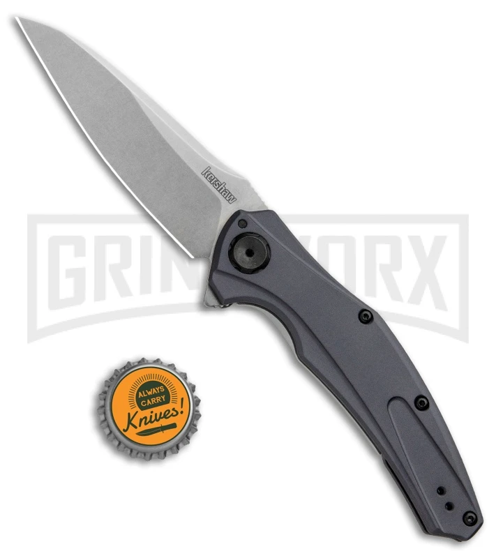 Kershaw Bareknuckle Sub Frame Lock Knife Gray Aluminum Stonewash - Image 4