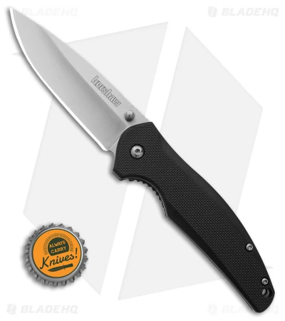 Kershaw Bowser Liner Lock Knife Black Nylon (3.25" Satin) - Image 4
