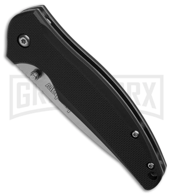 Kershaw Bowser Black Nylon Liner Lock Knife - Satin Plain - Image 2