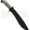 Kershaw Camp 10 Fixed Blade 10" Knife Machete Tan - Black