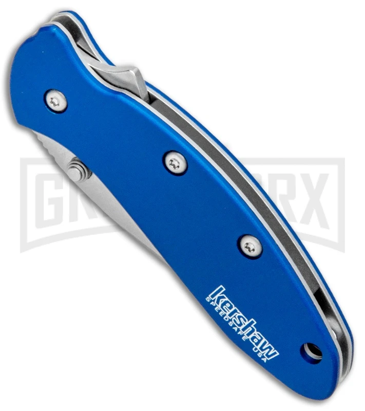 Kershaw Chive Assisted Opening 1.94" Knife Navy Blue Stonewash - Image 2