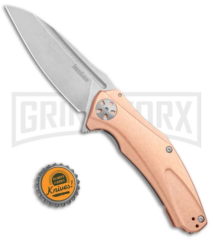 Kershaw Copper Natrix XL Sub-Frame Lock 3.75" Knife Stonewash - Image 4
