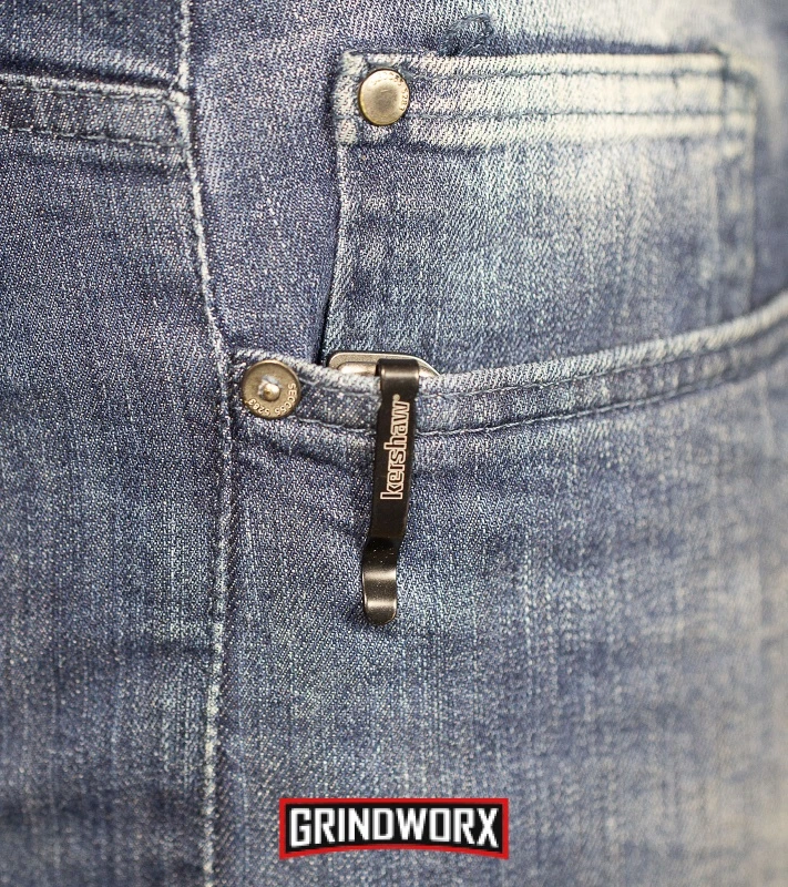 Kershaw Cryo II Tanto Assisted Opening Knife - BlackWash Plain - Image 4