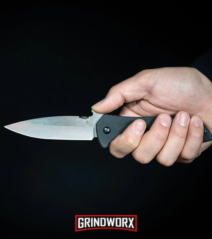 Kershaw Emerson CQC-4KXL 3.9" Frame Lock Knife Stonewash - Image 4