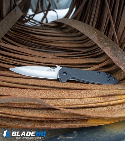 Kershaw Emerson CQC-4KXL D2 Frame Lock Knife (3.9" Stonewash) 6055D2 - Image 8