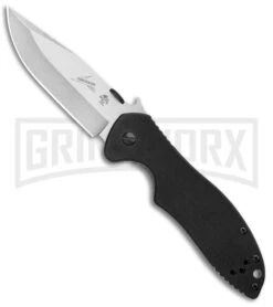 Kershaw Emerson CQC-6K Black G-10 Folding Knife - Stonewash Plain D2