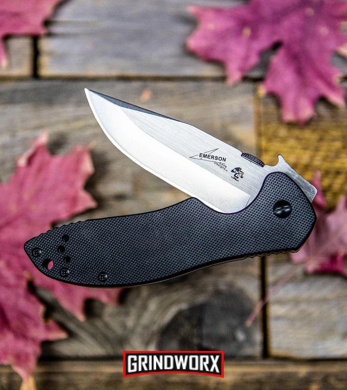 Kershaw Emerson CQC-6K Black G-10 Folding Knife - Stonewash Plain - Image 4