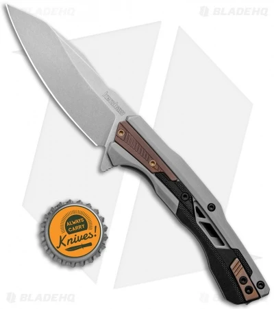 Kershaw Endgame Frame Lock Knife Bronze PVD/GFN (3.25" Stonewash) 2095 - Image 4