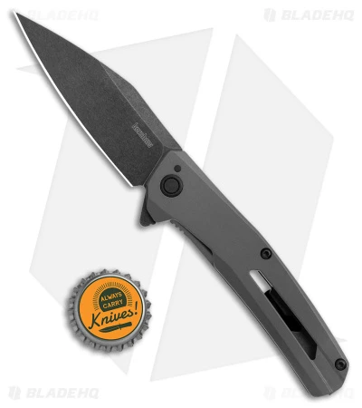 Kershaw Flyby Spring Assisted Frame Lock Knife Gray Steel (3" Black SW D2) 1404 - Image 4