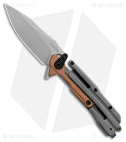 Kershaw Frontrunner Frame Lock Knife Black/Copper Steel (3.1" Stonewash) 2039