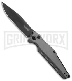 Kershaw Launch 7 Galyean Gray Automatic Knife - Black Plain
