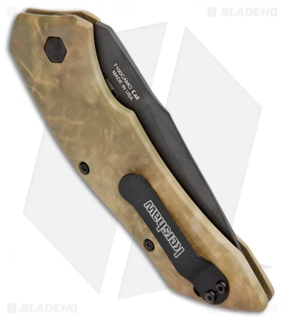 Kershaw BHQ Exclusive Launch 1 Automatic Knife Camo (3.4" Black) BHQ Exclusive - Image 3
