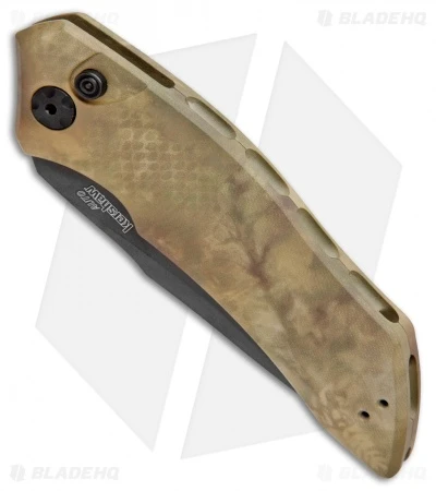 Kershaw BHQ Exclusive Launch 1 Automatic Knife Camo (3.4" Black) BHQ Exclusive - Image 2