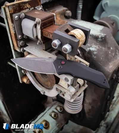 Kershaw Launch 1 Automatic Knife Blue Aluminum (3.4" BlackWash) 7100BLUBW - Image 6