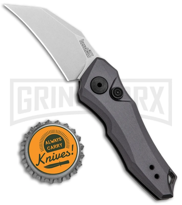 Kershaw Launch 10 Gray Automatic Knife CA Legal - Stonewash Plain - Image 4
