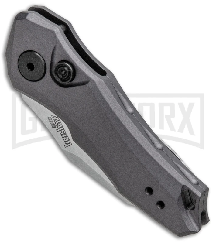 Kershaw Launch 10 Gray Automatic Knife CA Legal - Stonewash Plain - Image 2